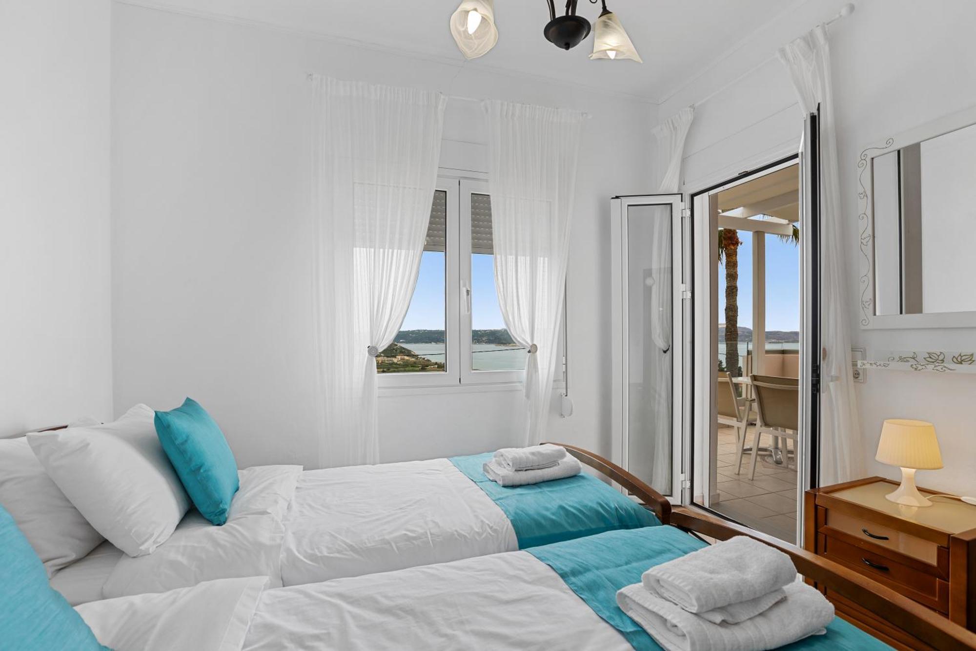 Sea View Villa Stelios With Private Pool Near The Beach Kalyves Ngoại thất bức ảnh