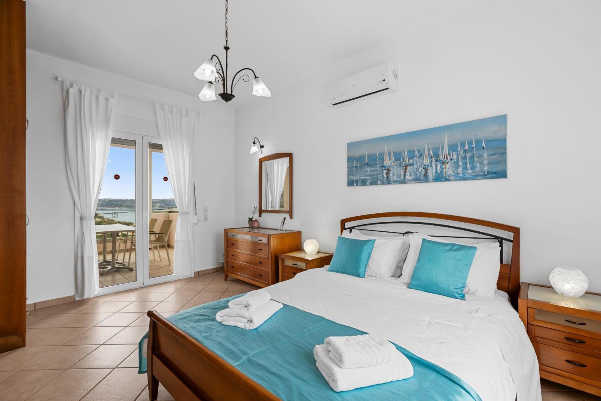 Sea View Villa Stelios With Private Pool Near The Beach Kalyves Ngoại thất bức ảnh