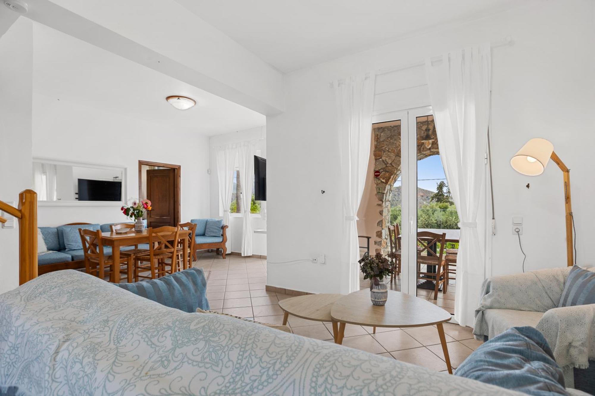Sea View Villa Stelios With Private Pool Near The Beach Kalyves Ngoại thất bức ảnh